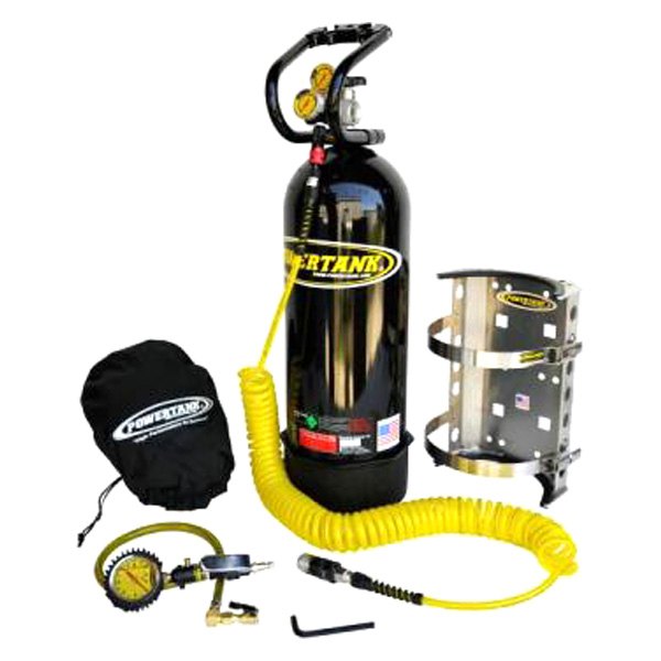 Power Tank® - 20 lb Gloss Black CO2 Tank Portable Air System with Tire Inflator