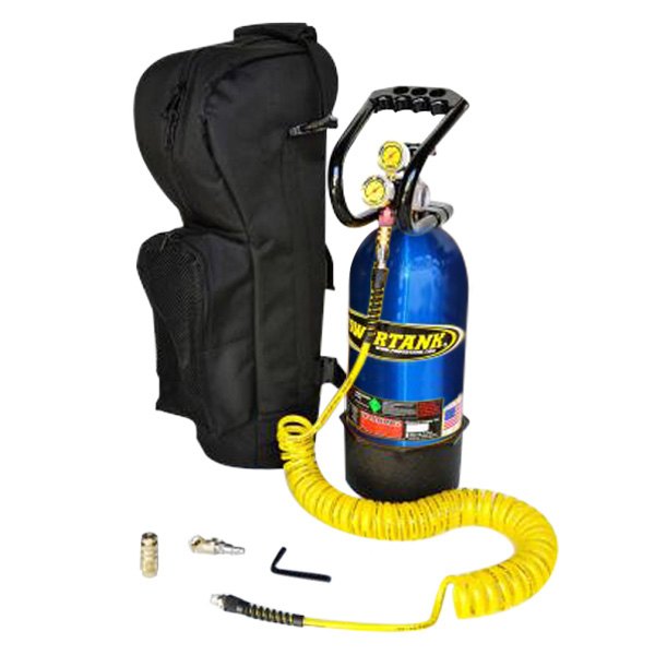Power Tank® - 10 lb Candy Blue CO2 Tank Track Pack Portable Air System with Roll Bar Clamps