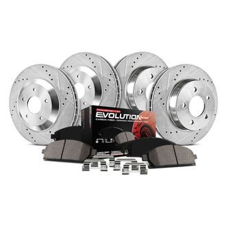 PowerStop® - 1-Click Z23 Evolution Sport Drilled and Slotted Front and Rear Brake Kit