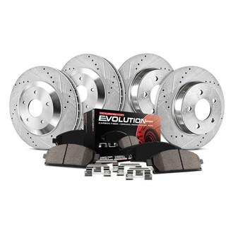 PowerStop® - 1-Click Z23 Evolution Sport Drilled and Slotted Front and Rear Brake Kit