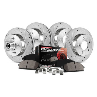 PowerStop® - 1-Click Z23 Evolution Sport Drilled and Slotted Front and Rear Brake Kit
