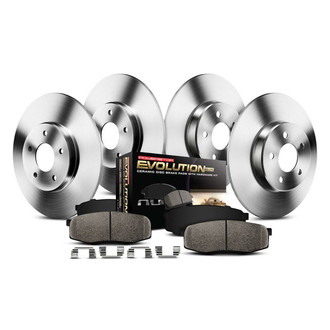 PowerStop® - 1-Click Autospecialty OE Replacement Plain Front and Rear Brake Kit