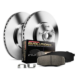 PowerStop® - 1-Click Autospecialty OE Replacement Plain Front Brake Kit