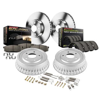 PowerStop® - 1-Click Autospecialty Daily Driver Plain Disc and Drum Brake Kit