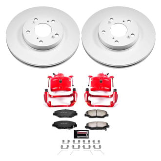 PowerStop® - Z36 Extreme Plain Front Brake Kit with Calipers