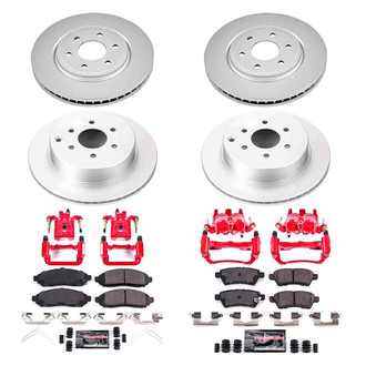PowerStop® - Z23 Evolution Sport Plain Front and Rear Brake Kit with Calipers