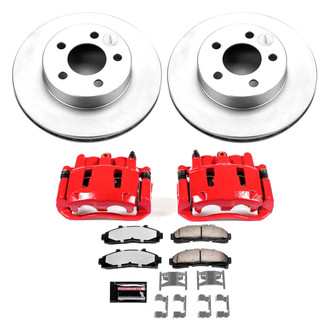 PowerStop® - Z36 Extreme Plain Front Brake Kit with Calipers