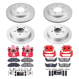 PowerStop® - Z23 Evolution Sport Plain Front and Rear Brake Kit with Calipers