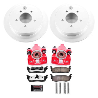 PowerStop® - Z36 Extreme Plain Rear Brake Kit with Calipers
