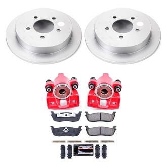 PowerStop® - Z23 Evolution Sport Plain Rear Brake Kit with Calipers