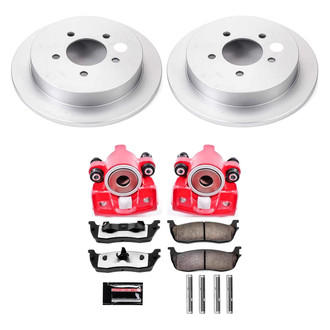 PowerStop® - Z36 Extreme Plain Rear Brake Kit with Calipers