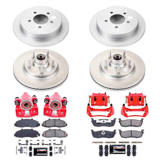 PowerStop® - Z23 Evolution Sport Plain Front and Rear Brake Kit with Calipers