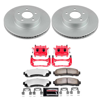 PowerStop® - Z36 Extreme Plain Front Brake Kit with Calipers