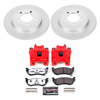 PowerStop® - Z36 Extreme Plain Rear Brake Kit with Calipers