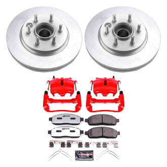 PowerStop® - Z36 Extreme Plain Front Brake Kit with Calipers