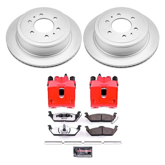 PowerStop® - Z36 Extreme Plain Rear Brake Kit with Calipers
