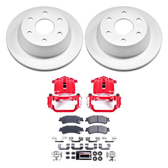 PowerStop® - Z23 Evolution Sport Plain Rear Brake Kit with Calipers
