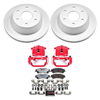 PowerStop® - Z36 Extreme Plain Rear Brake Kit with Calipers