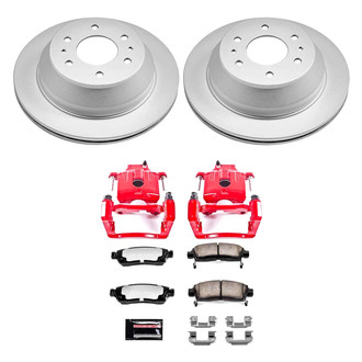 PowerStop® - Z36 Extreme Plain Rear Brake Kit with Calipers