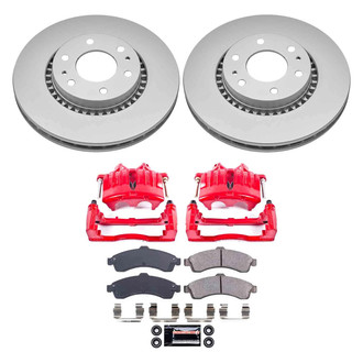 PowerStop® - Z23 Evolution Sport Plain Front Brake Kit with Calipers