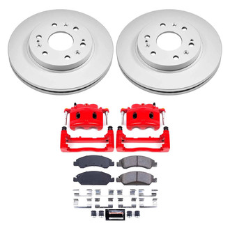 PowerStop® - Z23 Evolution Sport Plain Front Brake Kit with Calipers