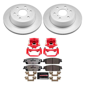 PowerStop® - Z36 Extreme Plain Rear Brake Kit with Calipers