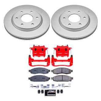 PowerStop® - Z23 Evolution Sport Plain Front Brake Kit with Calipers