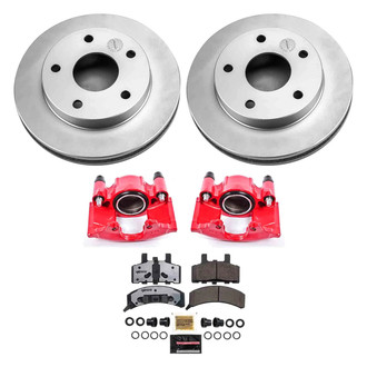 PowerStop® - Z36 Extreme Plain Front Brake Kit with Calipers
