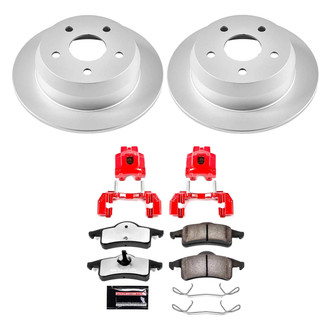 PowerStop® - Z36 Extreme Plain Rear Brake Kit with Calipers