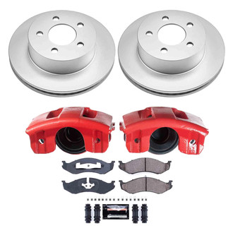 PowerStop® - Z23 Evolution Sport Plain Front Brake Kit with Calipers