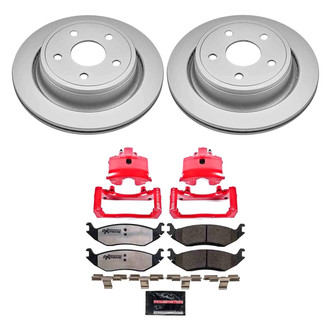PowerStop® - Z36 Extreme Plain Rear Brake Kit with Calipers