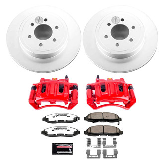 PowerStop® - Z36 Extreme Plain Front Brake Kit with Calipers