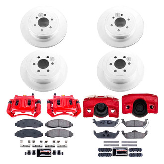 PowerStop® - Z23 Evolution Sport Plain Front and Rear Brake Kit with Calipers