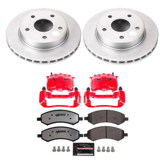 PowerStop® - Z36 Extreme Plain Front Brake Kit with Calipers