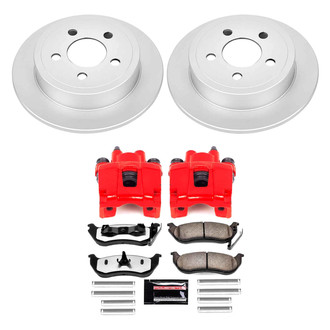 PowerStop® - Z36 Extreme Plain Rear Brake Kit with Calipers