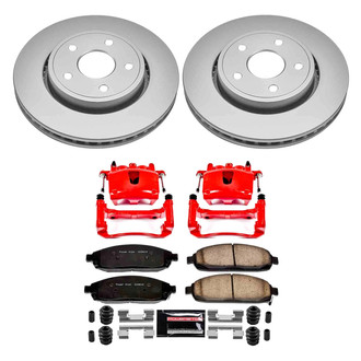 PowerStop® - Z23 Evolution Sport Plain Front Brake Kit with Calipers