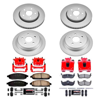 PowerStop® - Z23 Evolution Sport Plain Front and Rear Brake Kit with Calipers