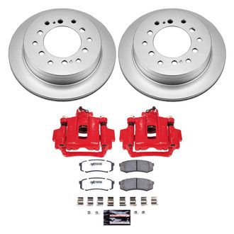 PowerStop® - Z36 Extreme Plain Rear Brake Kit with Calipers