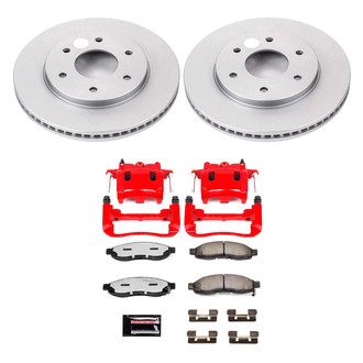 PowerStop® - Z36 Extreme Plain Front Brake Kit with Calipers