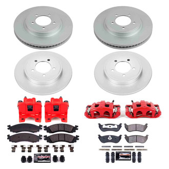 PowerStop® - Z23 Evolution Sport Plain Front and Rear Brake Kit with Calipers