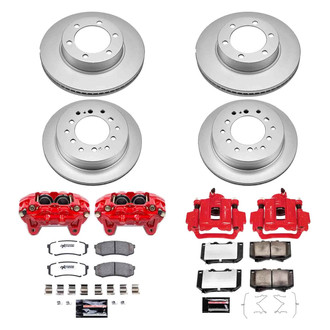 PowerStop® - Z36 Extreme Plain Front and Rear Brake Kit with Calipers