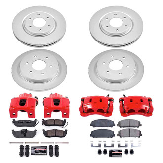 PowerStop® - Z23 Evolution Sport Plain Front and Rear Brake Kit with Calipers