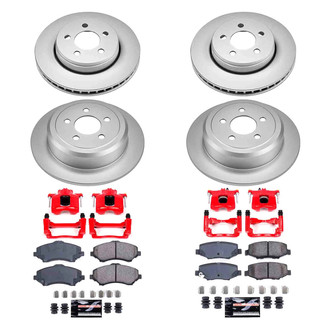 PowerStop® - Z23 Evolution Sport Plain Front and Rear Brake Kit with Calipers