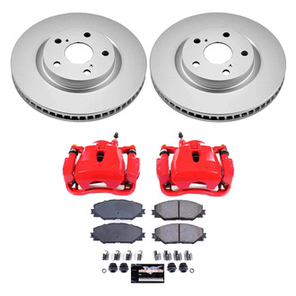 PowerStop® - Z23 Evolution Sport Plain Front Brake Kit with Calipers