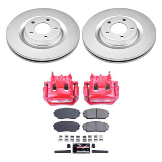 PowerStop® - Z23 Evolution Sport Plain Front Brake Kit with Calipers