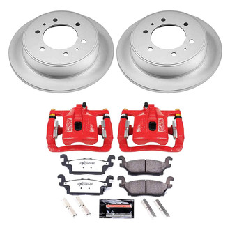 PowerStop® - Z36 Extreme Plain Rear Brake Kit with Calipers