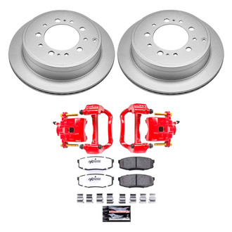 PowerStop® - Z36 Extreme Plain Rear Brake Kit with Calipers