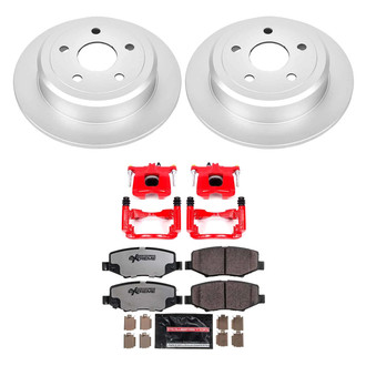 PowerStop® - Z36 Extreme Plain Rear Brake Kit with Calipers