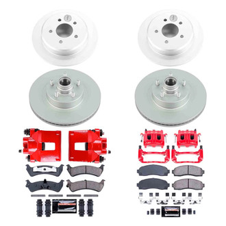 PowerStop® - Z23 Evolution Sport Plain Front and Rear Brake Kit with Calipers