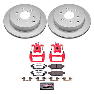 PowerStop® - Z36 Extreme Plain Rear Brake Kit with Calipers